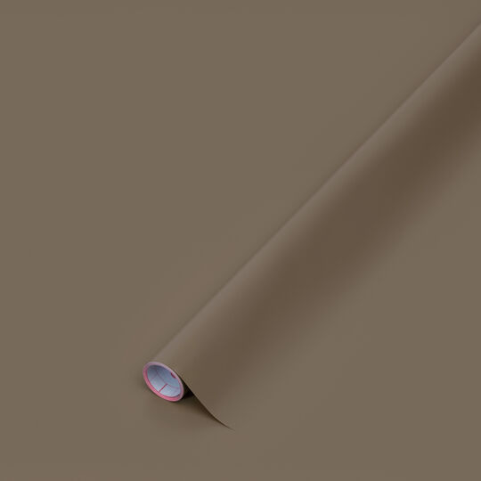 Klebefolie Uni seidenmatt teak brown image number null